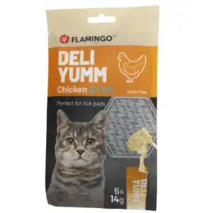 Flamingo Snacks Deli Yumm Creme anti-stress mit Chicken & Fish 70g
