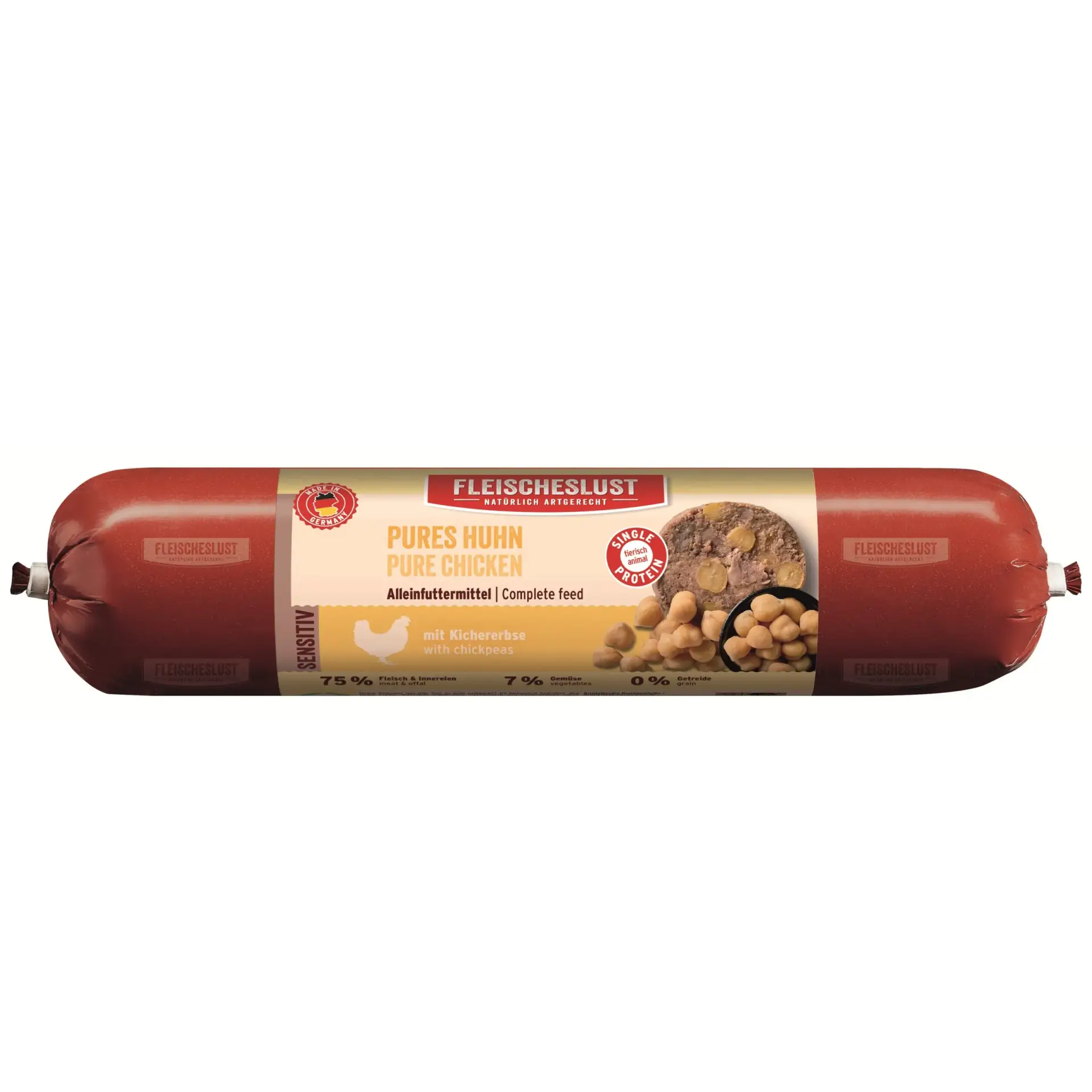Fleischeslust - Classic Pures Huhn mit Kichererbsen 400g