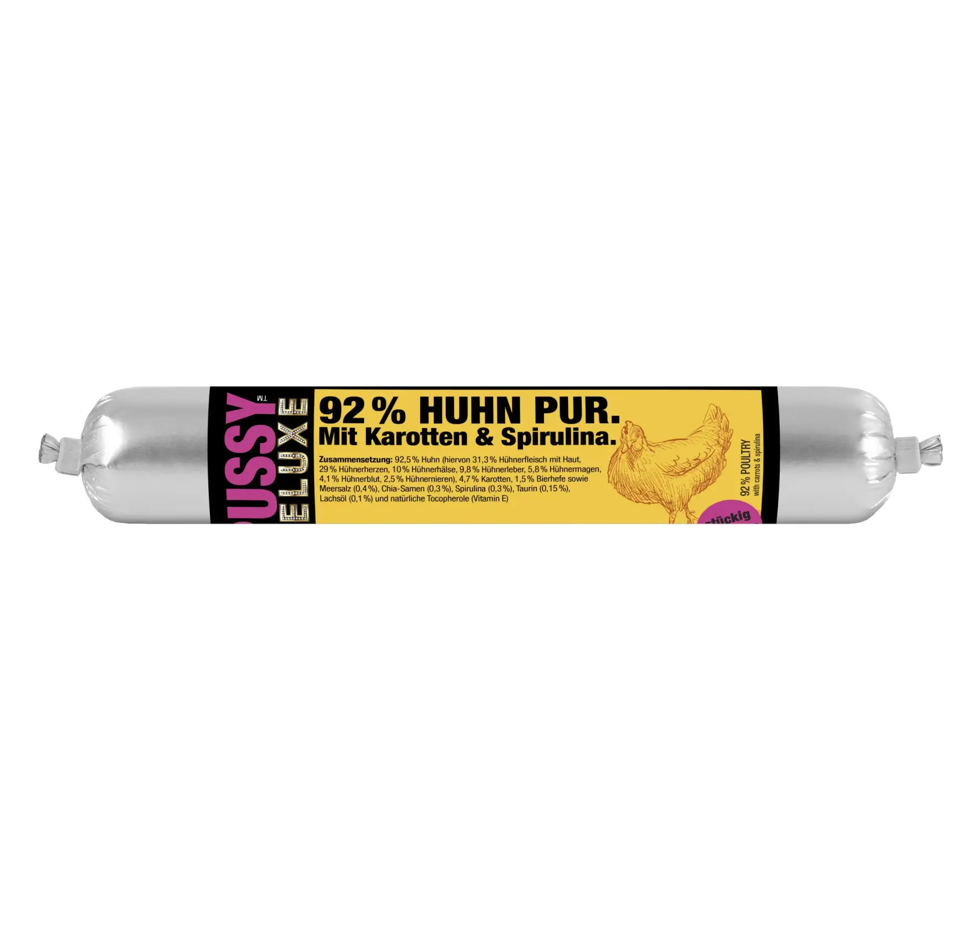 Fleischeslust - Pussy Deluxe Huhn Pur 100g Wurst