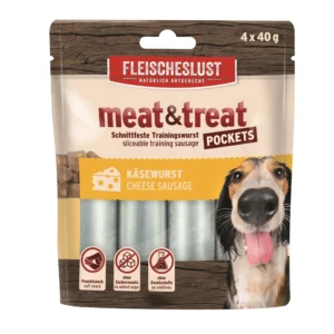 Fleischeslust - meat & treat Käsewurst - 4 x 40g