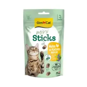 GimCat Mini Sticks Huhn mit Katzenminze 50g