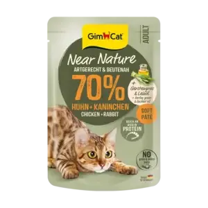 GimCat Near Nature Huhn + Kaninchen 85g