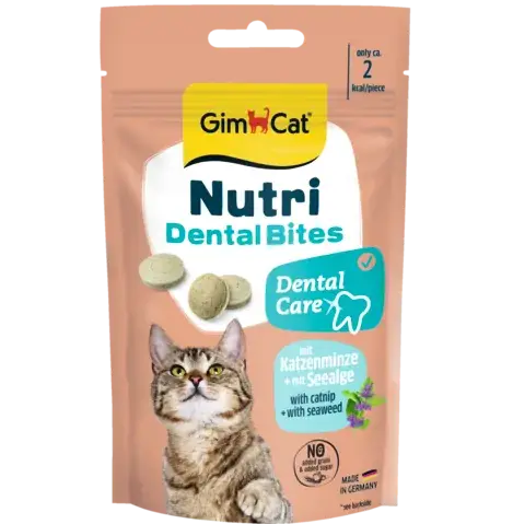 GimCat Nutri Dental Bites mit Katzenminze + Seealgen 40g