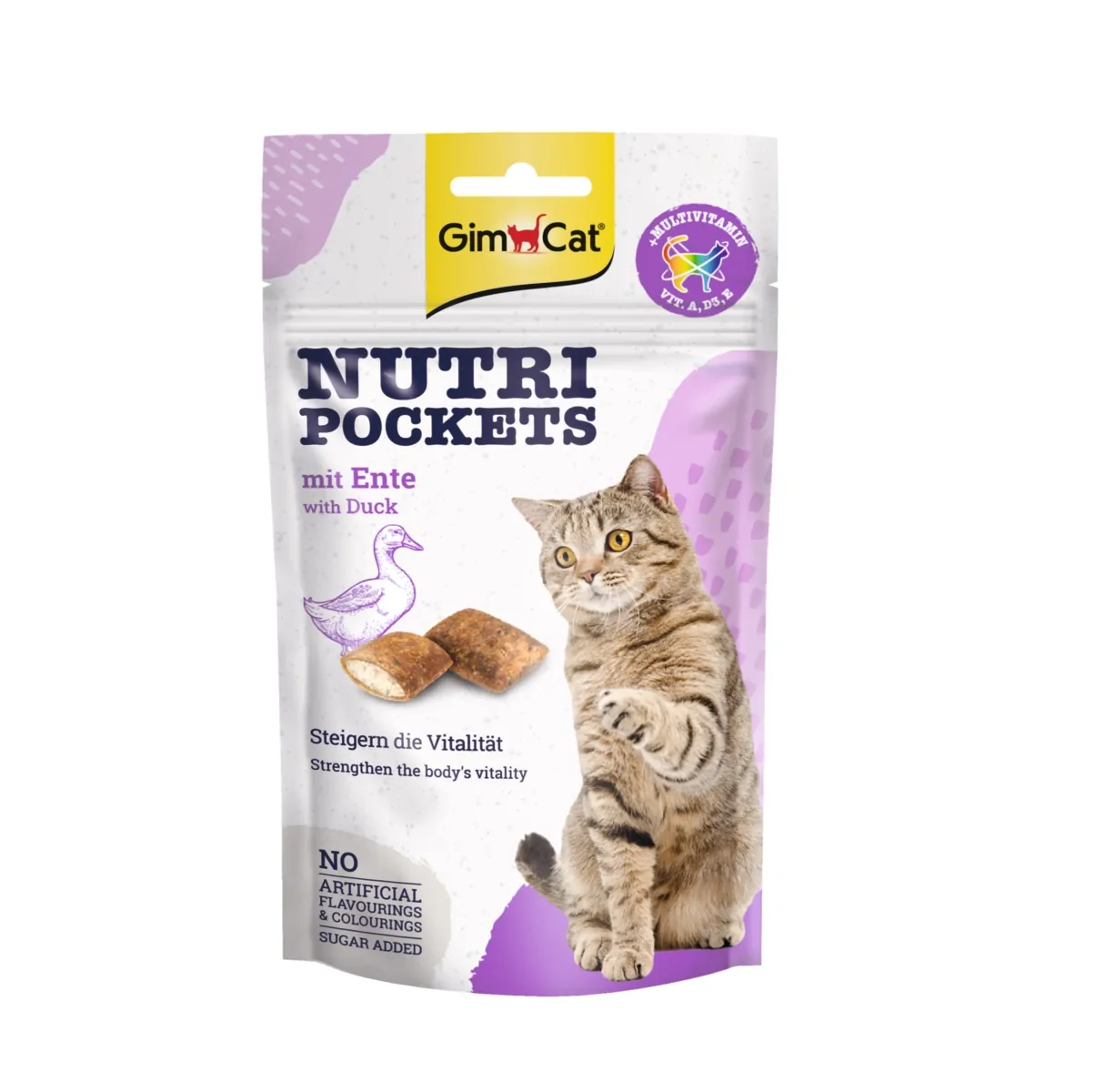GimCat - Nutri Pockets mit Ente 60g