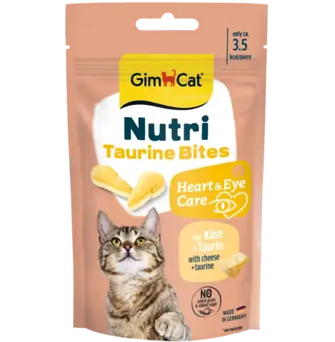 GimCat Nutri Taurine Bites Heart & Eye Care mit Käse + Taurin 40g
