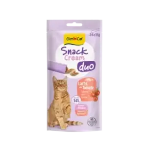 GimCat Snack Cream Duo Lachs mit Tomate 6 x 15g