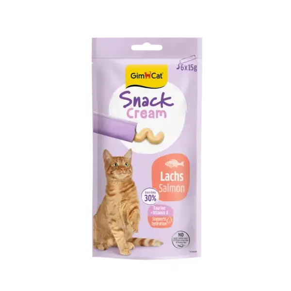GimCat Snack Cream Lachs 6 x 15g