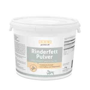 Grau Rinderfett-Pulver