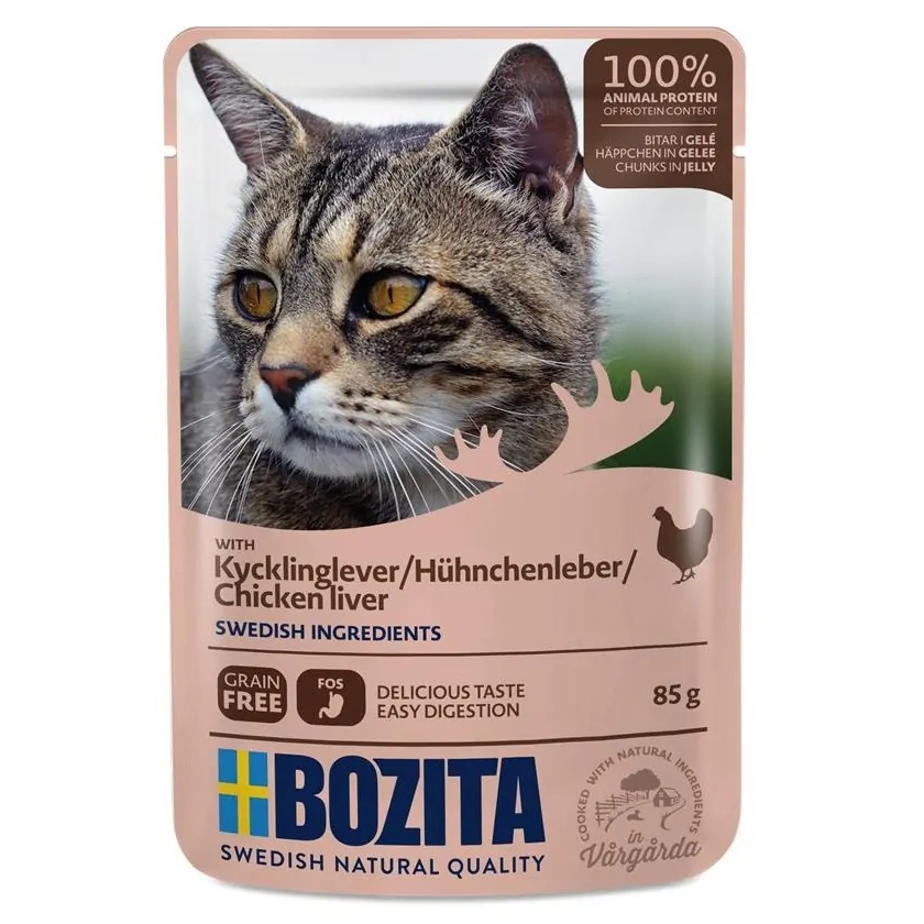 Bozita Fisch & Fleisch-Menü Häppchen in Gelee 12x85g – Bild 4
