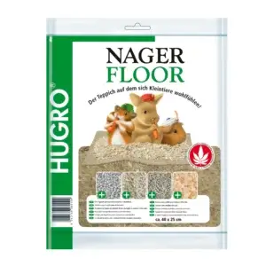 Hugro Nagerfloor Hanfmatte - Käfigeinlage für Nager