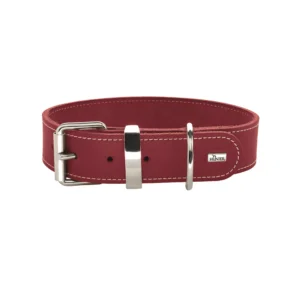 Hunter Lederhalsband Aalborg Special Farbe: rot - Größe XXS-XS