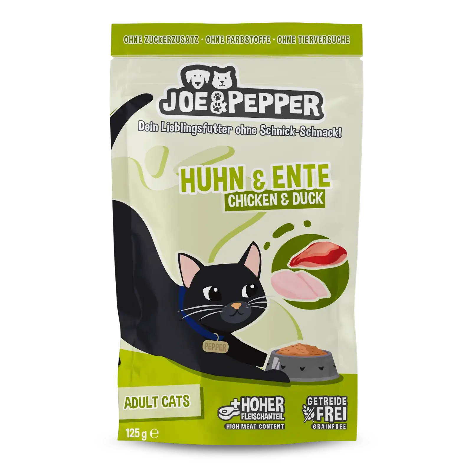 Joe & Pepper Cat Huhn & Ente 125g Pouch