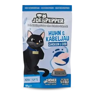 Joe & Pepper Cat Huhn & Kabeljau 125g Pouch