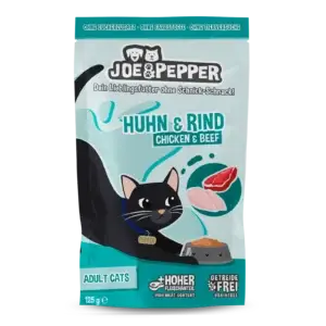 Joe & Pepper Cat Huhn & Rind 125g Pouch