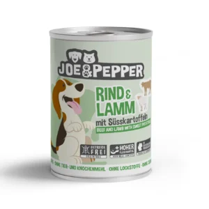 Joe & Pepper Dog - Rind & Lamm mit Süsskartoffeln - 400g