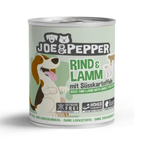 Joe & Pepper Dog - Rind & Lamm mit Süsskartoffeln - 800g