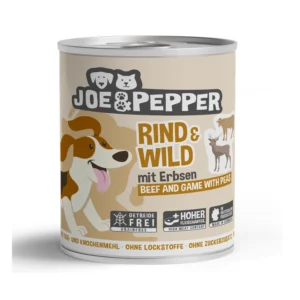 Joe & Pepper Dog - Rind & Wild mit Erbsen - 800g
