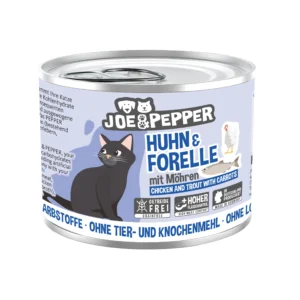 Joe & Pepper Cat - Huhn & Forelle mit Möhren