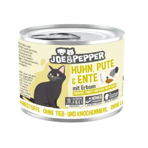 Joe & Pepper Cat -  Huhn, Pute & Ente mit Erbsen