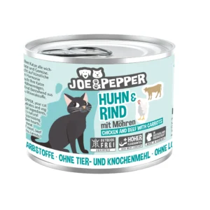 Joe & Pepper Cat - Huhn & Rind mit Möhren