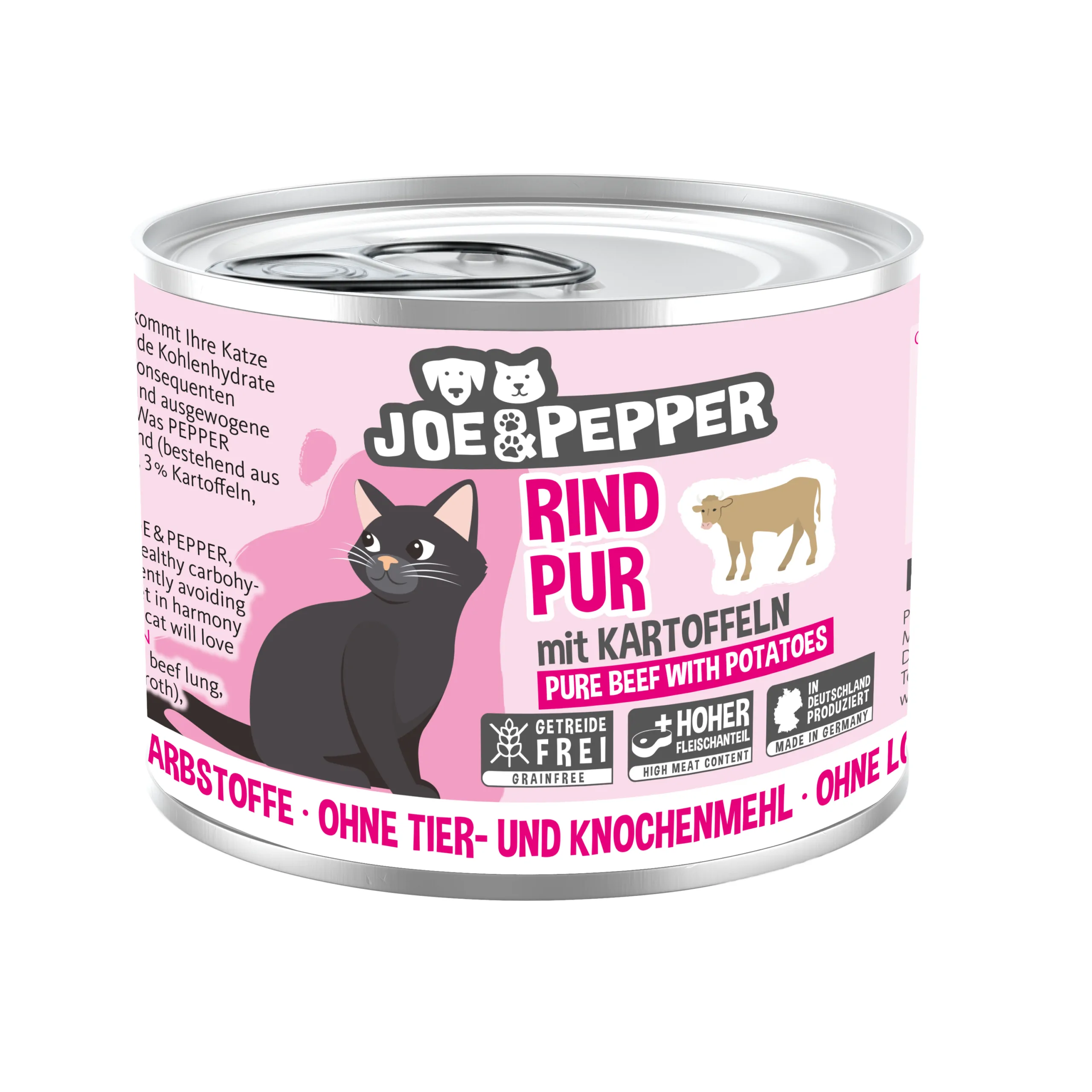 Joe & Pepper Cat - Rind pur & Kartoffeln