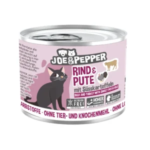 Joe & Pepper Cat - Rind & Pute mit Süsskartoffeln - 200g