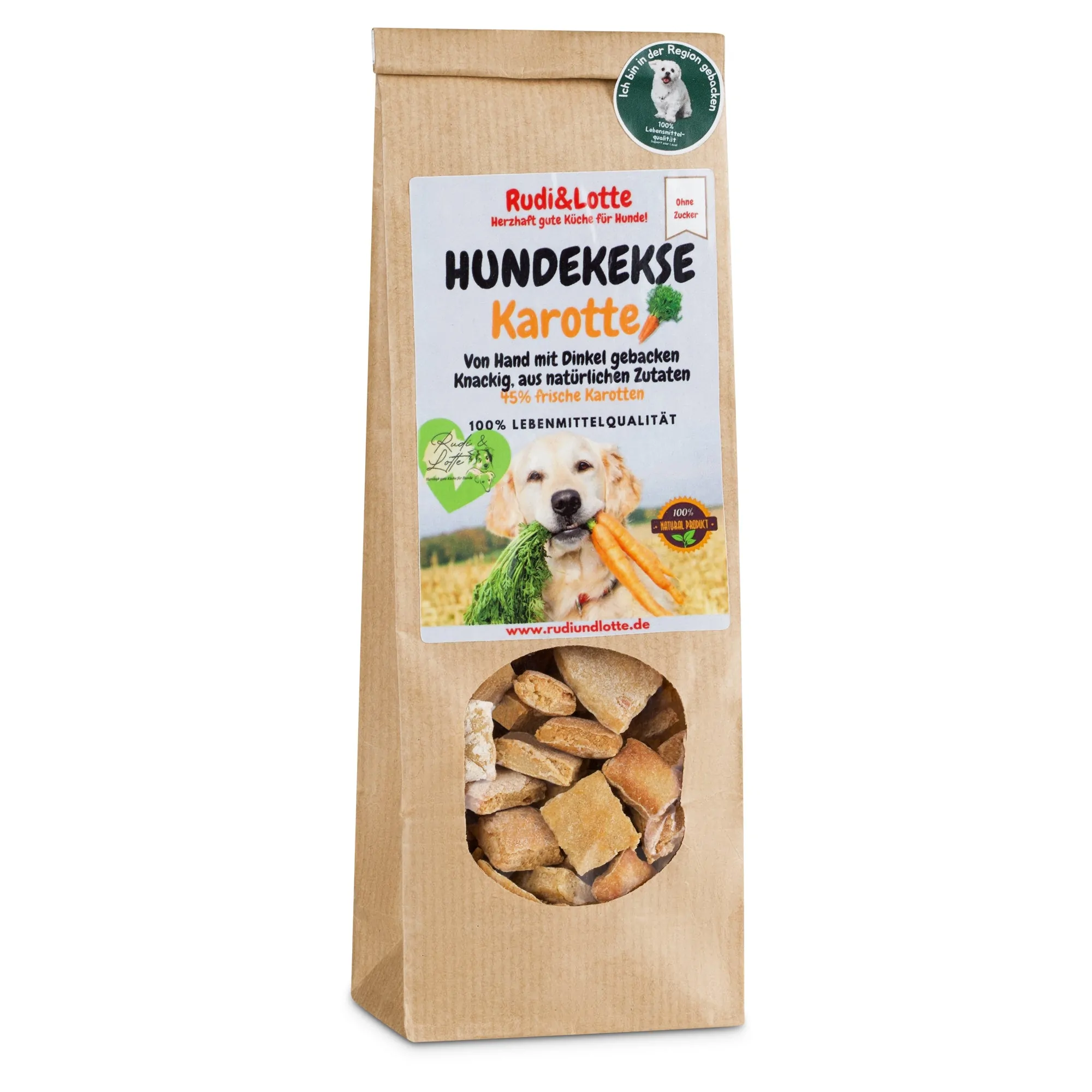 Rudi&Lotte -Hundekekse Karotte 100g
