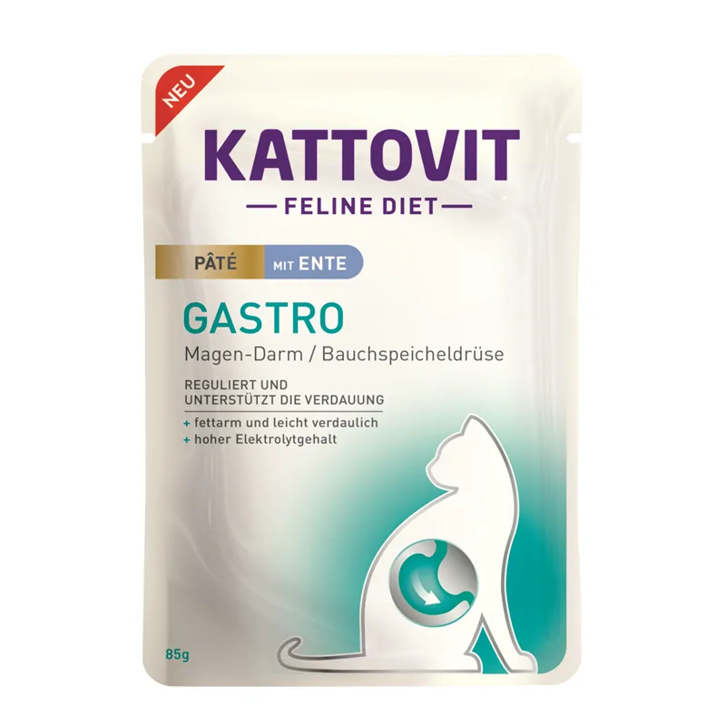Kattovit Gastro - mit Ente- Paté - 85g - Frischebeutel