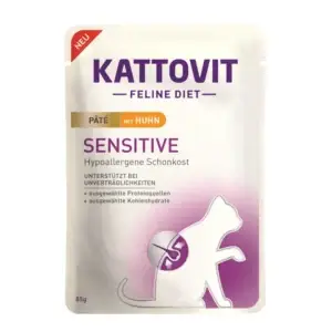 Kattovit Sensitive - Huhn Paté - (85g) Frischebeutel
