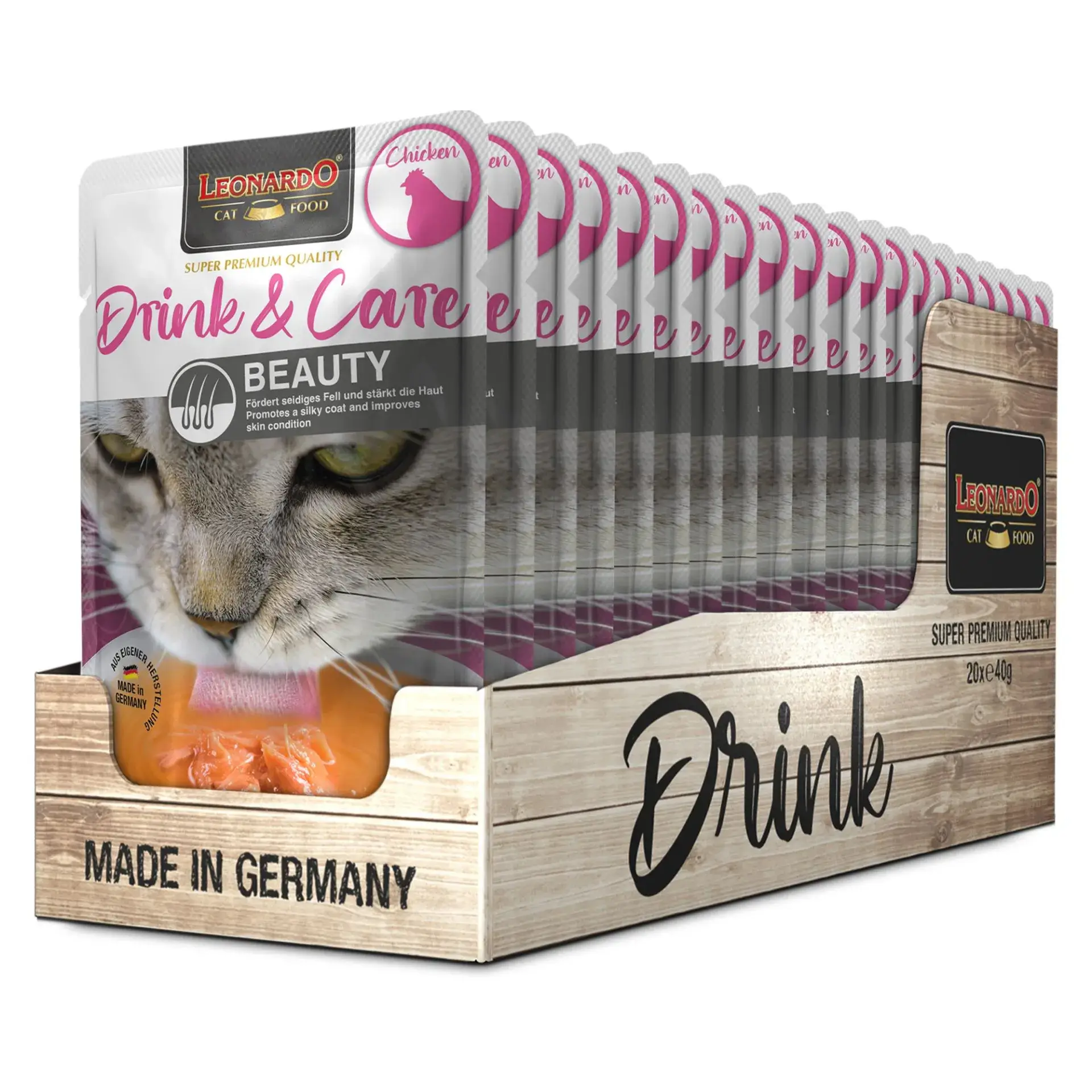 Leonardo Drink & Care Beauty Chicken 40g – Bild 3
