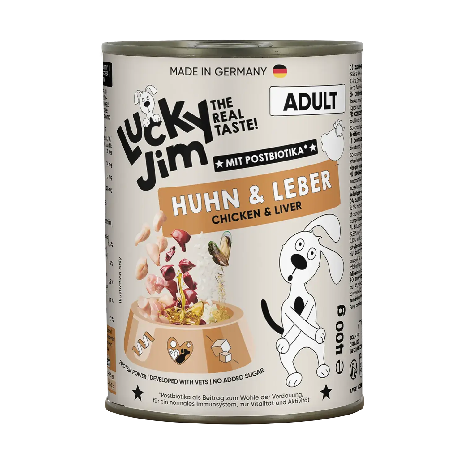 Lucky Jim® Classic Adult Huhn & Leber - Dose