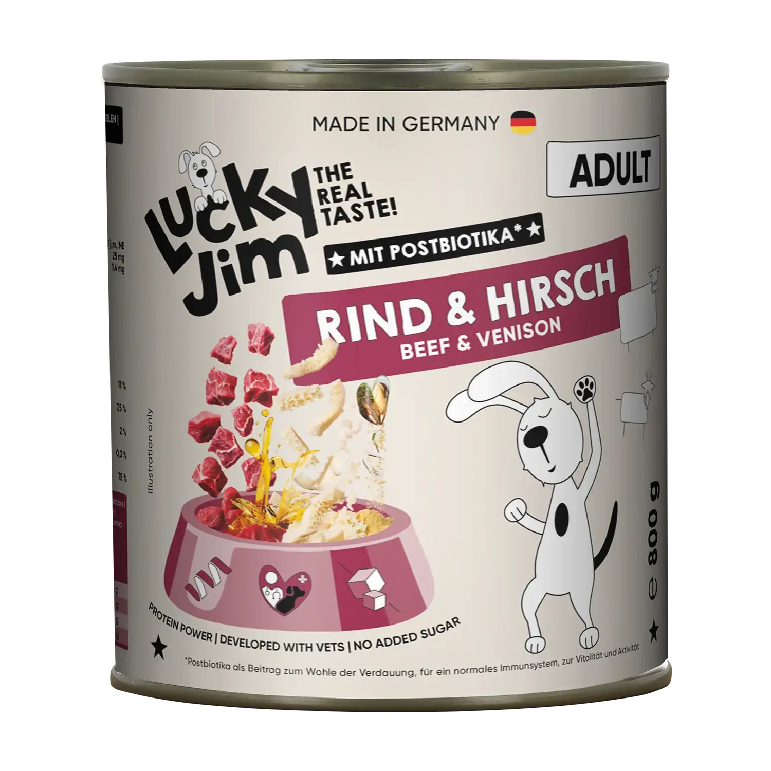 Lucky Jim® Classic Adult Rind & Hirsch - Dose