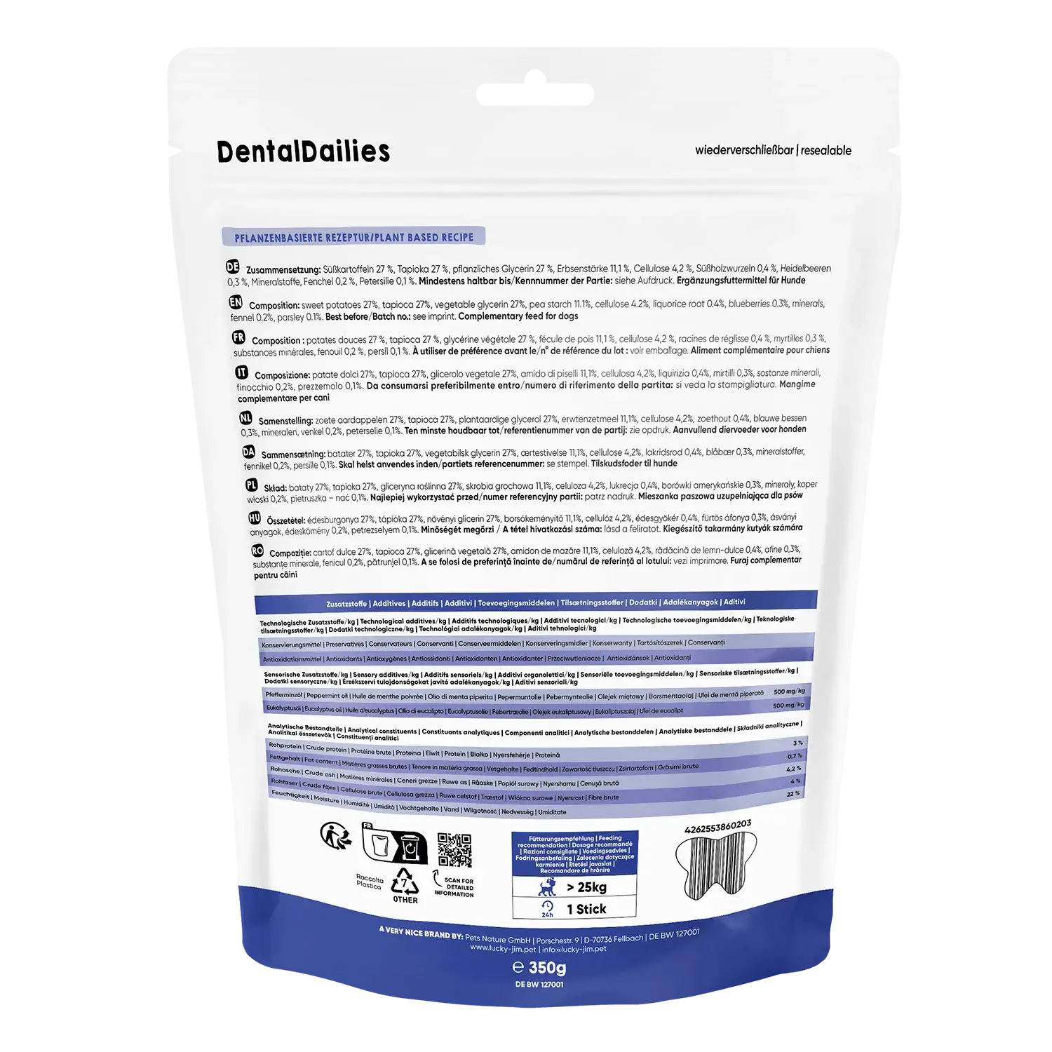 Lucky Jim® Dental Dailies Maxi 350g – Bild 4