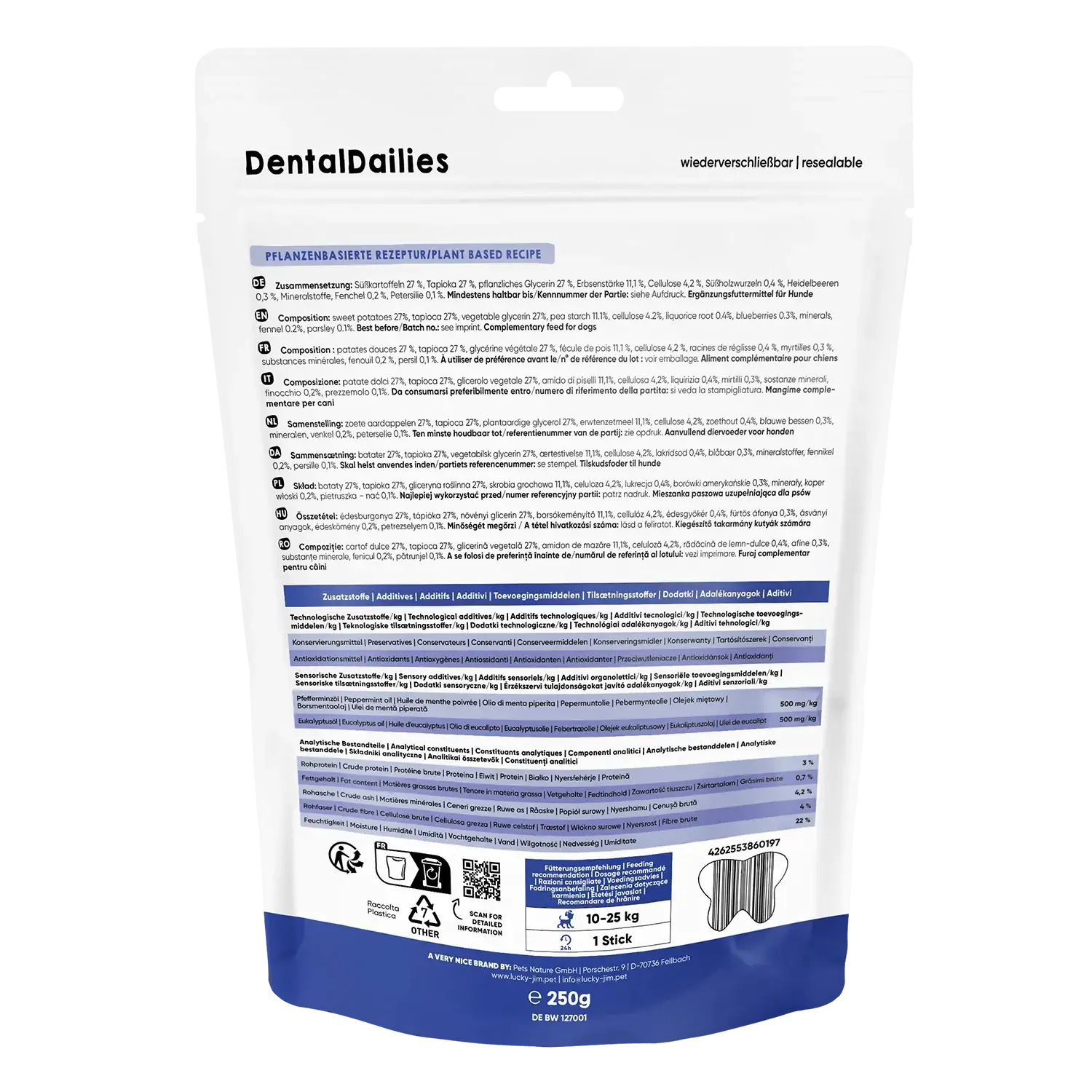 Lucky Jim® Dental Dailies Medium 250g – Bild 4