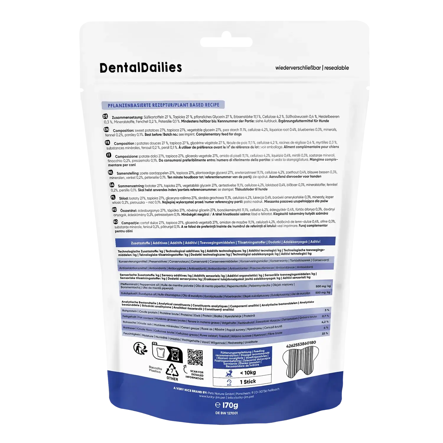 Lucky Jim® Dental Dailies Mini 170g – Bild 4