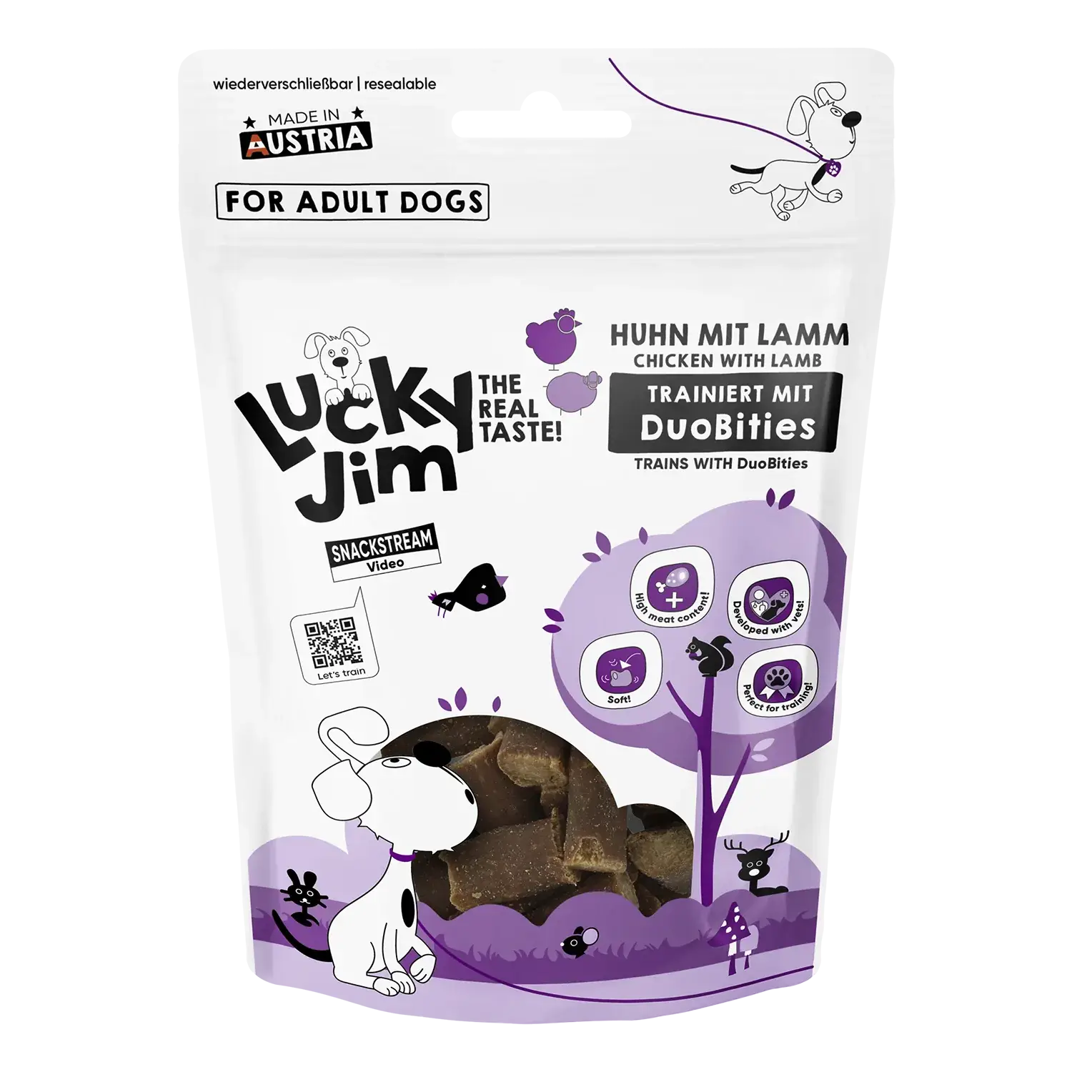 Lucky Jim® DuoBities Huhn mit Lamm 70g