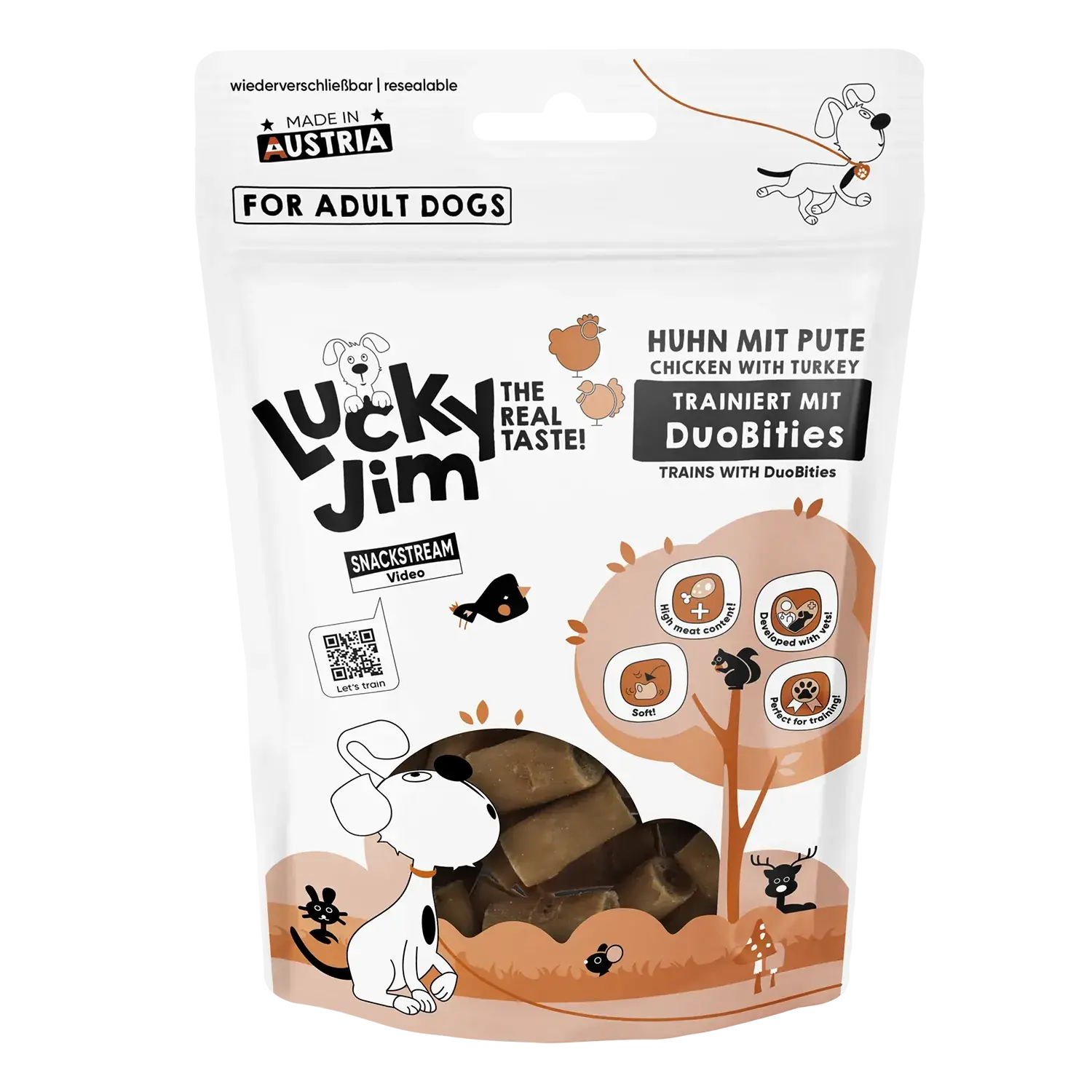 Lucky Jim® DuoBities Huhn mit Pute 70g