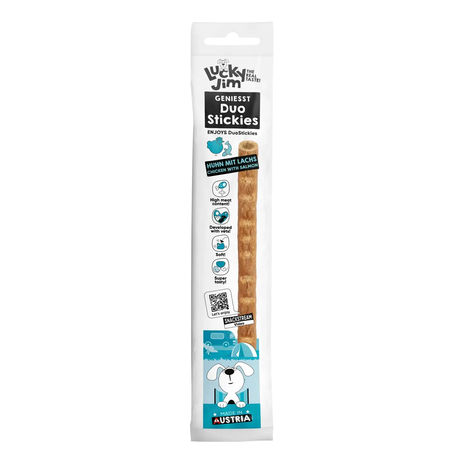 Lucky Jim® DuoStickies Huhn mit Lachs 15g