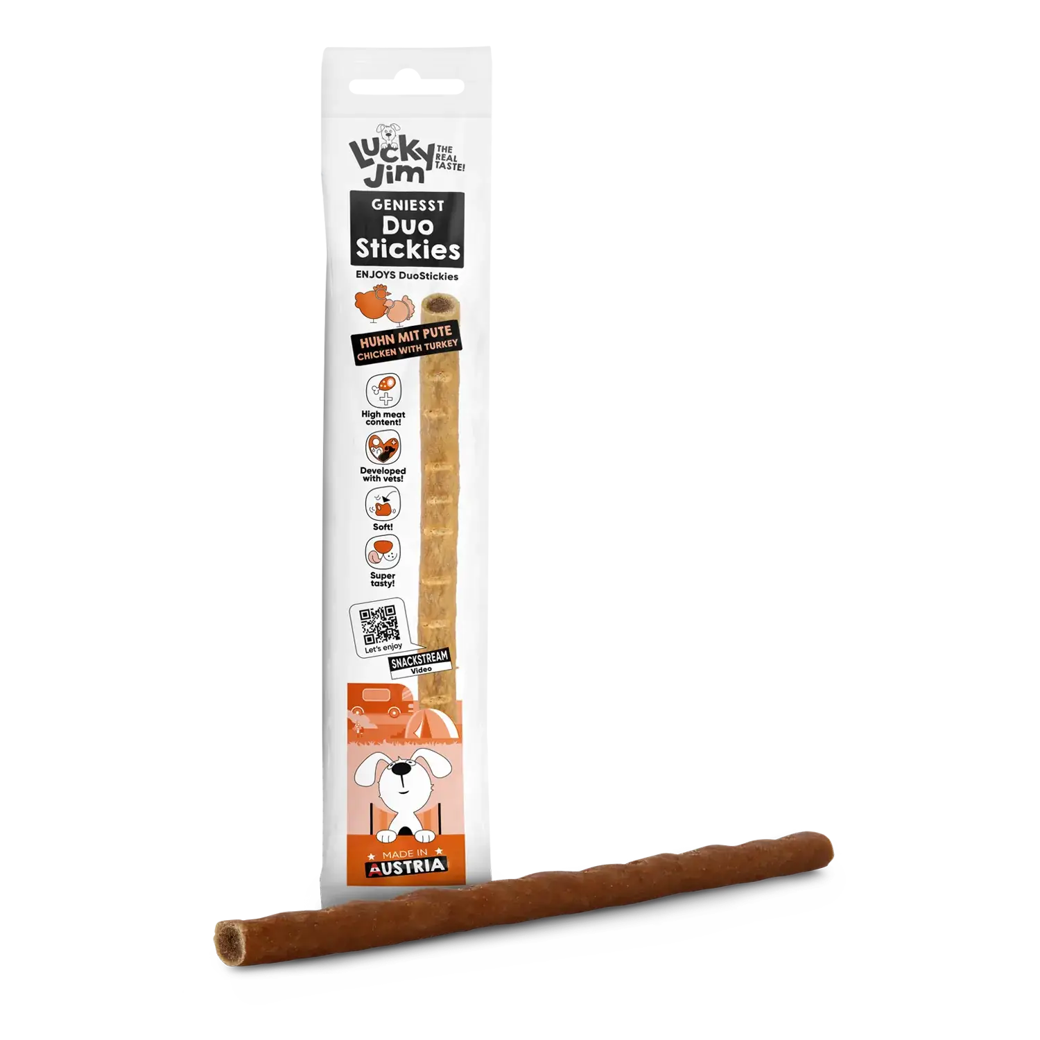 Lucky Jim® DuoStickies Huhn mit Pute 15g – Bild 2