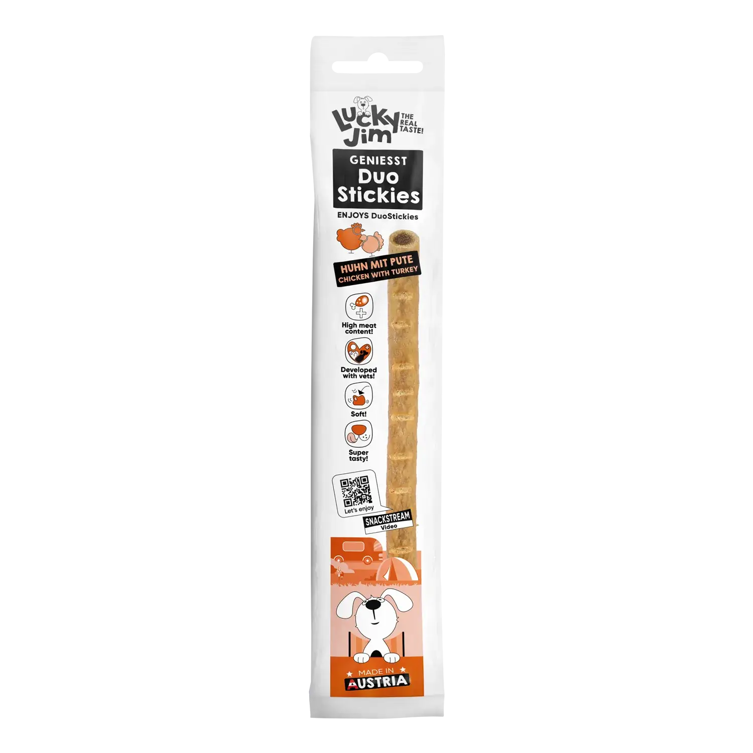 Lucky Jim® DuoStickies Huhn mit Pute 15g