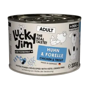 Lucky Jim® Mini Adult Huhn & Forelle - Dose