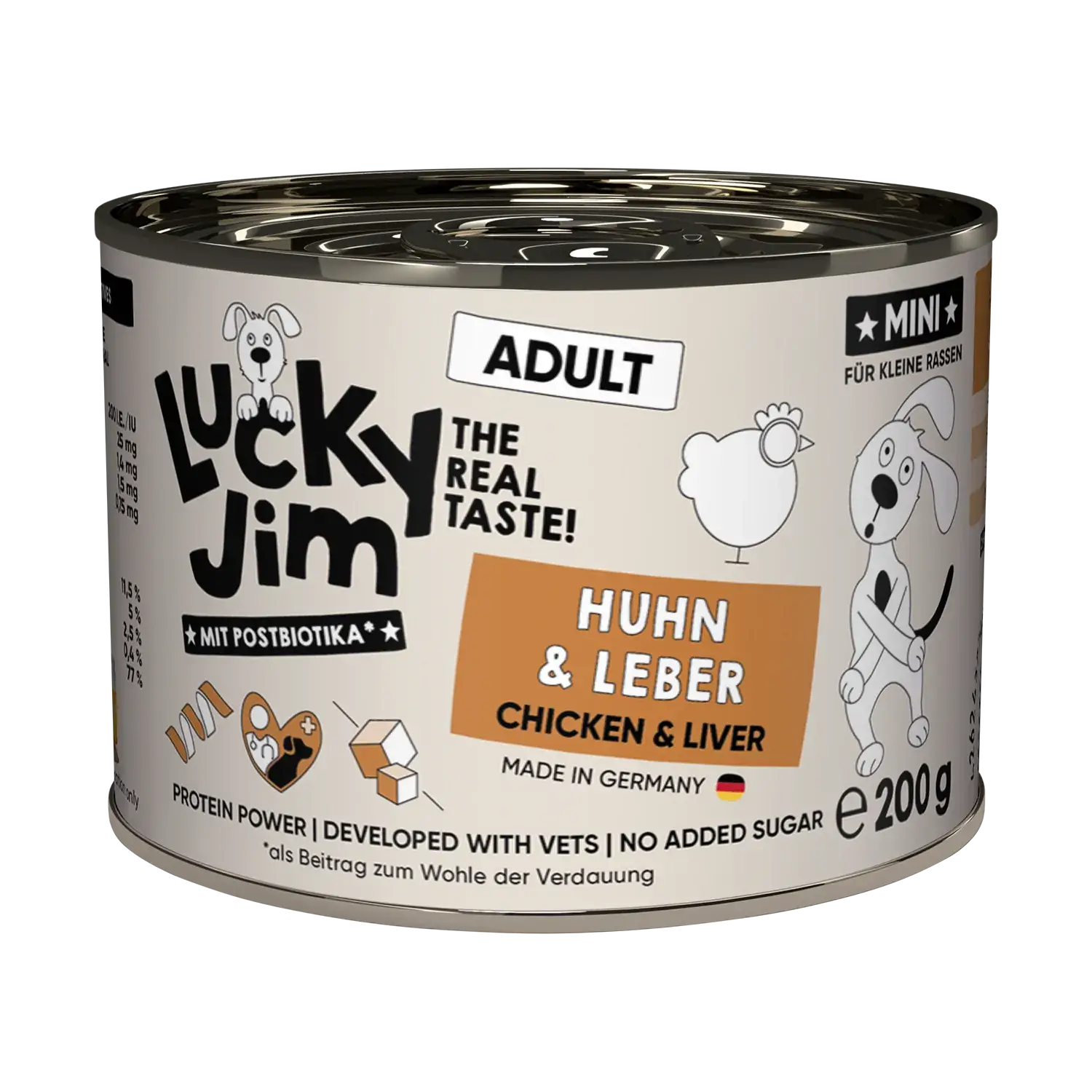 Lucky Jim® Mini Adult Huhn & Leber - Dose