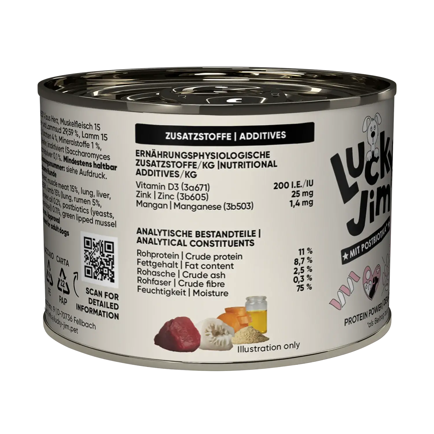 Lucky Jim® Mini Adult Rind & Lamm - Dose – Bild 7