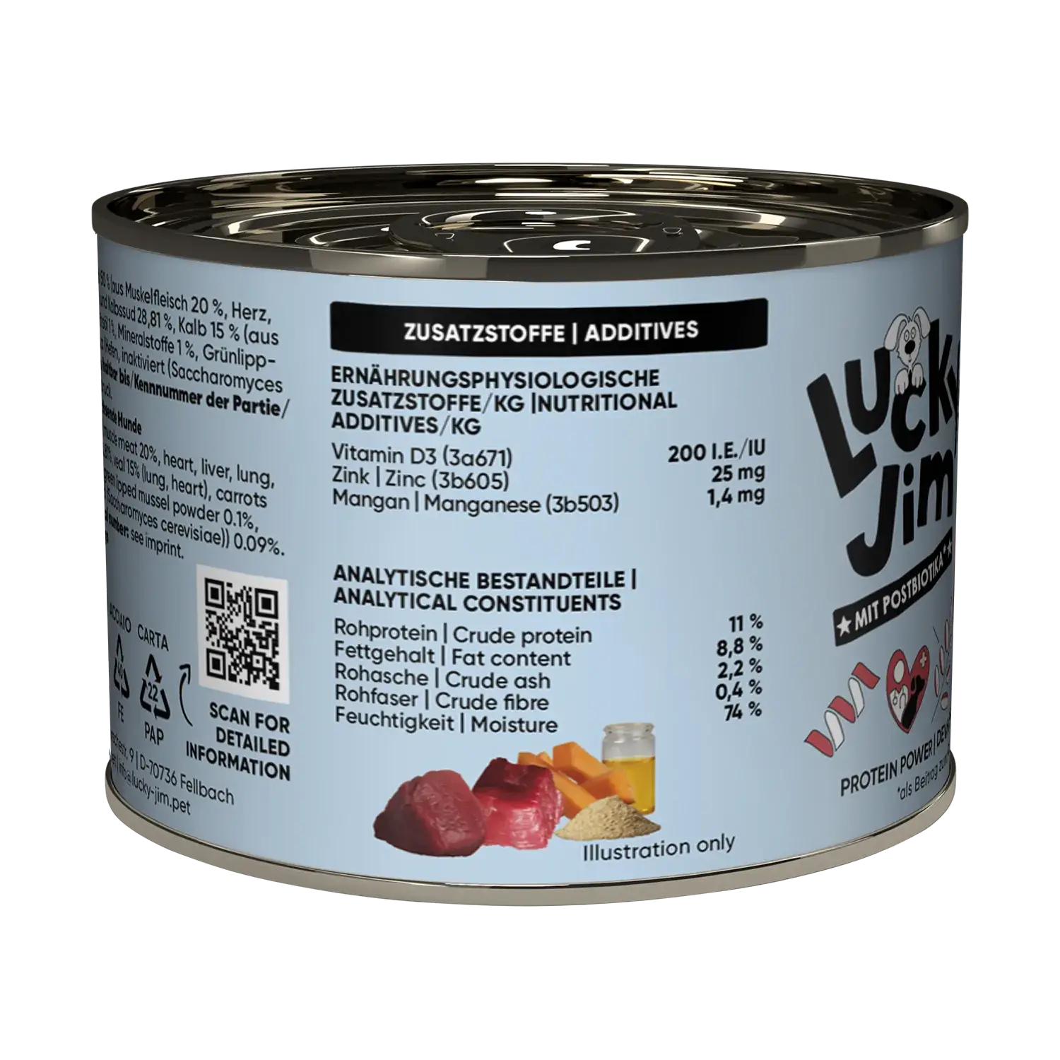 Lucky Jim® Mini Junior Rind & Kalb 200g - Dose – Bild 5