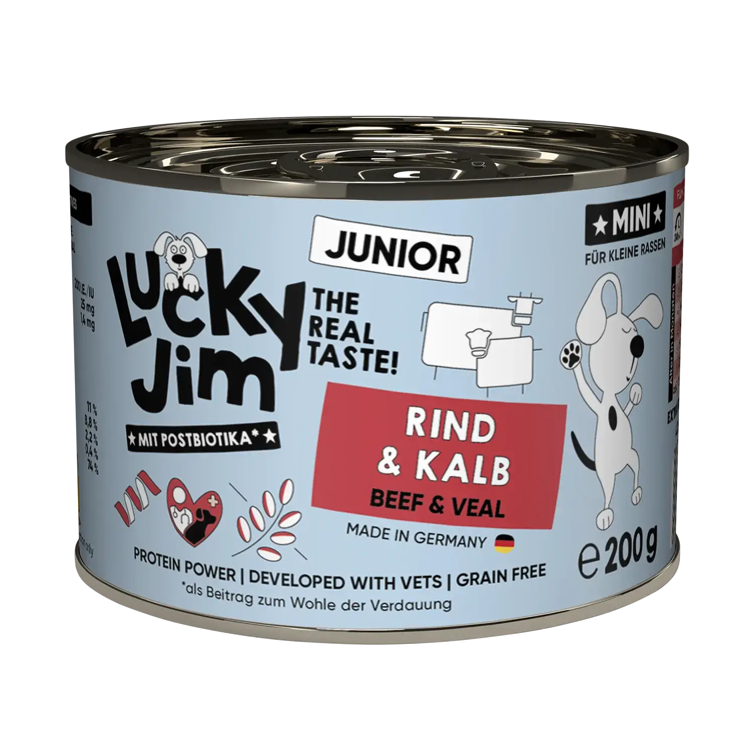Lucky Jim® Mini Junior Rind & Kalb 200g - Dose