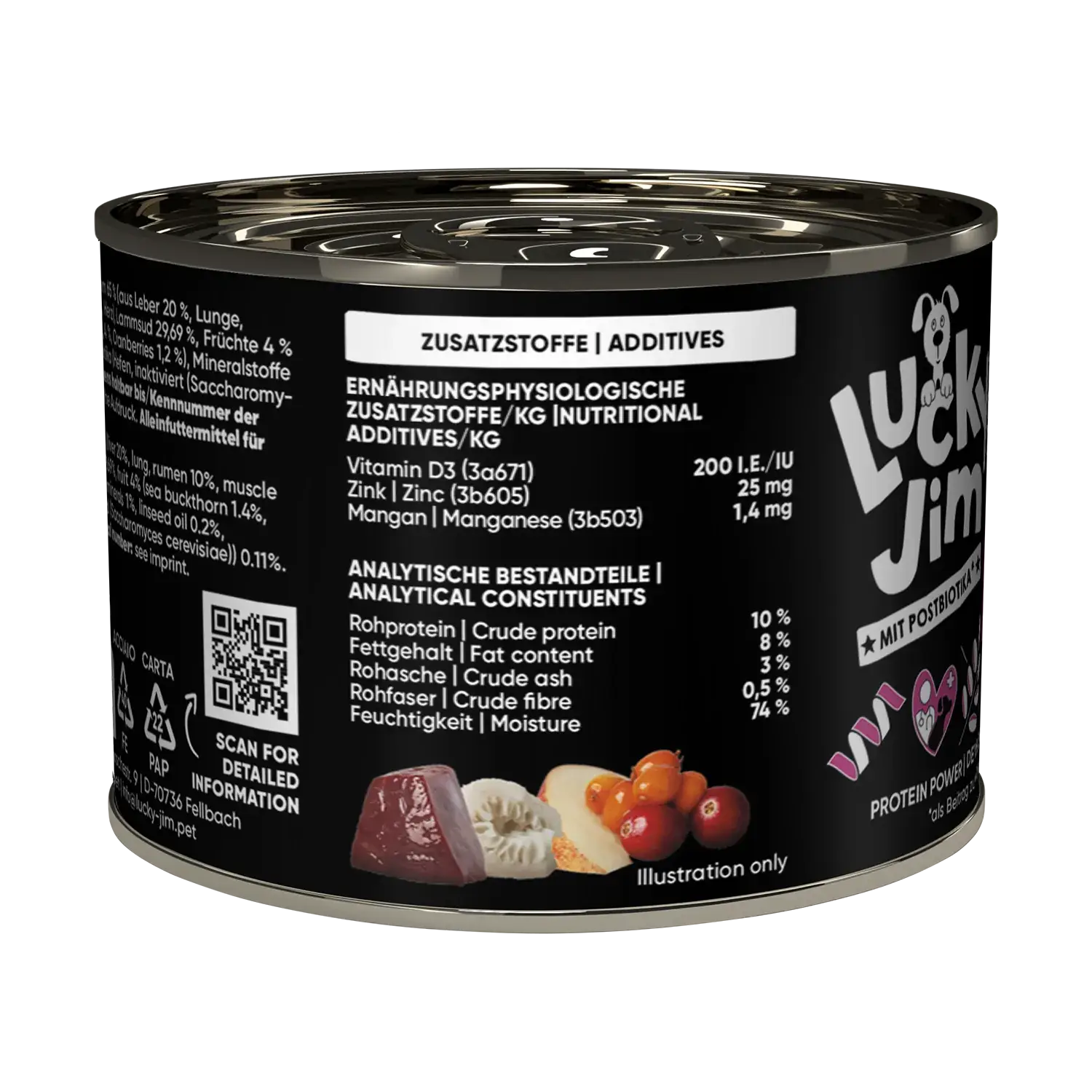Lucky Jim® Mini Mono Lamm 200g - Dose – Bild 7