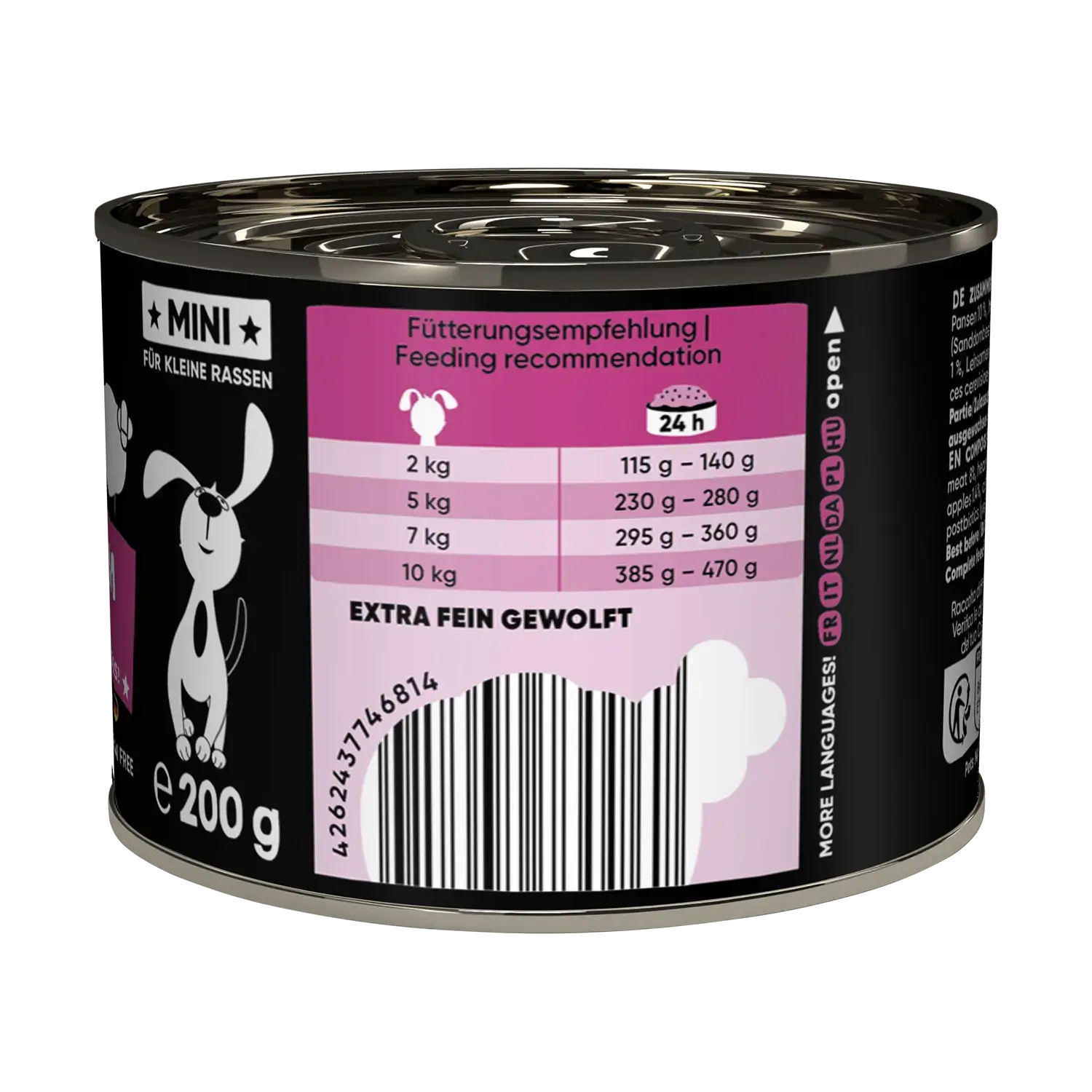 Lucky Jim® Mini Mono Lamm 200g - Dose – Bild 3