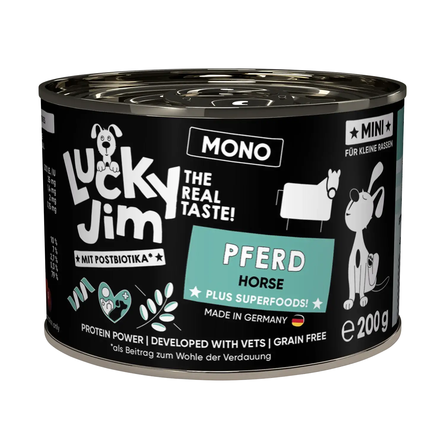 Lucky Jim® Mini Mono Pferd 200g - Dose