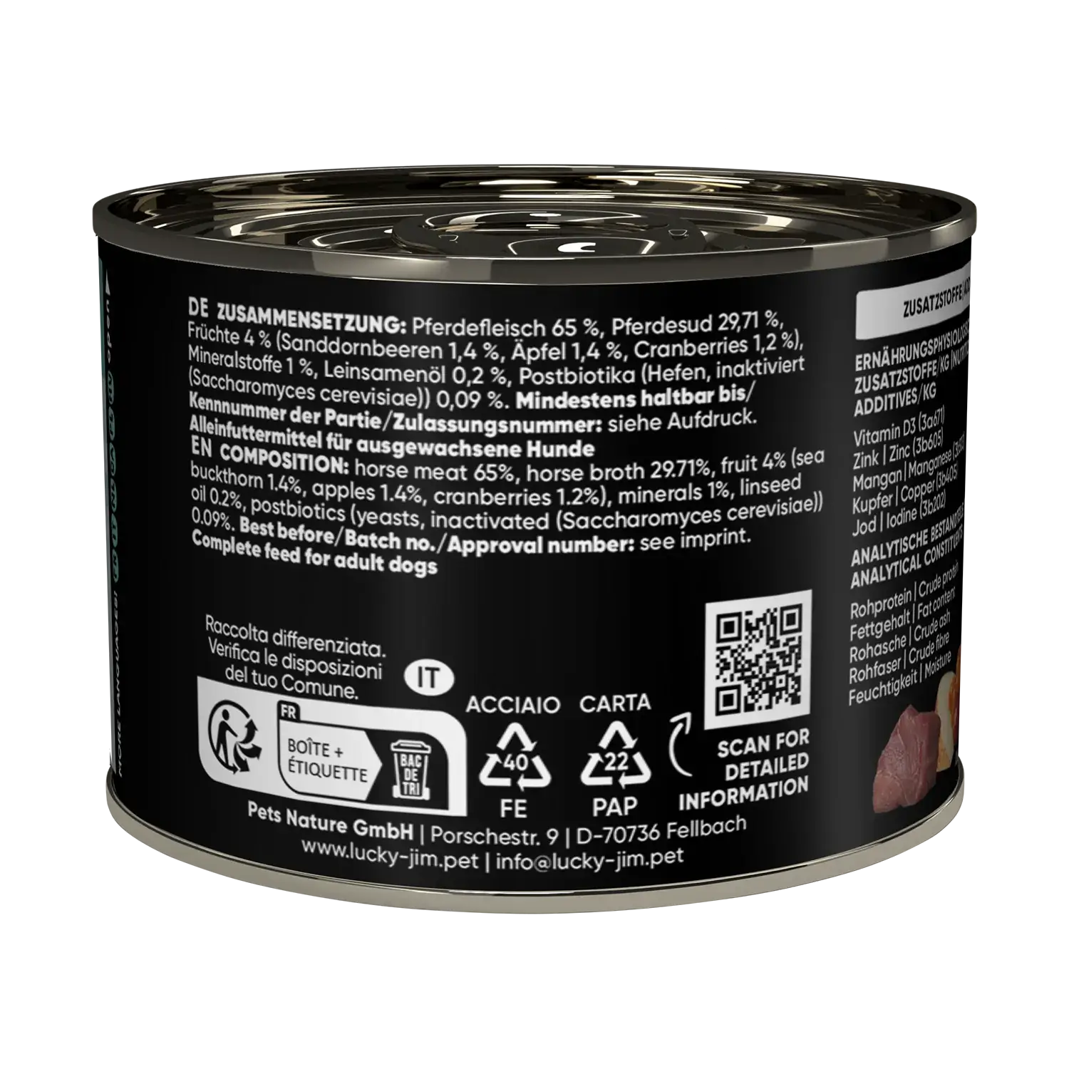 Lucky Jim® Mini Mono Pferd 200g - Dose – Bild 2