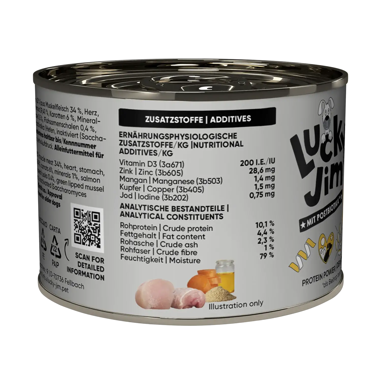 Lucky Jim® Mini Senior Huhn 200g - Dose – Bild 7